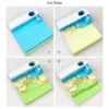 Omoshiroi 3D Memo Pads 164 Sheets Terrace Mini Notepad Paper Cubes Office Accessories Pen Holder Desktop 1 - Omoshiroi Block UK Store