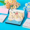 Omoshiroi Block 2024 Calendar 3D Notepad Block Santorini 3D Art Calendar With Led Memo Pad Paper 1 - Omoshiroi Block UK Shop