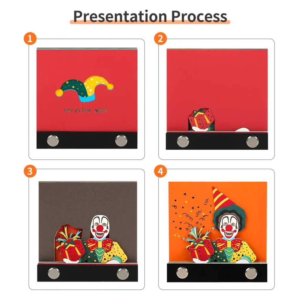 Silly Pattern Block Funny Clown Pattern Omoshiroi Block 3D Memo Pads