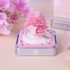 Omoshiroi Block 3D Notepad 3D Calendar 2024 Sakura Treehouse Table Calendar With Lights Paper Art 3D 4 - Omoshiroi Block UK Store
