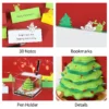Omoshiroi Block 3D Notepad Christmas Tree 269Sheets Led Memo Pad 3D Note Paper Block Notes 3D 4 - Omoshiroi Block UK Store