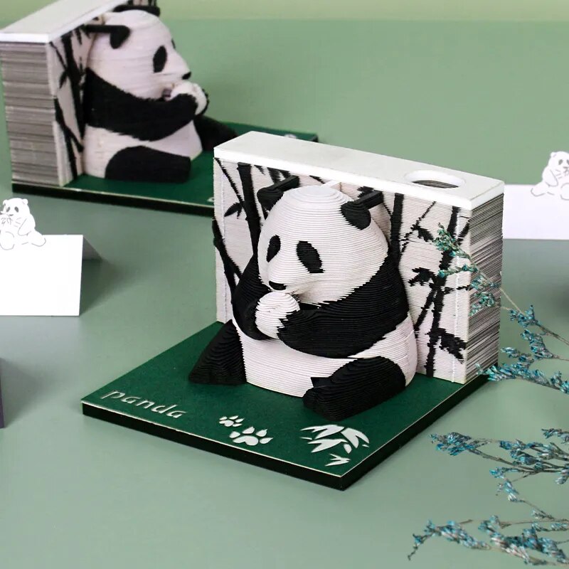 Panda Omoshiroi Block 3D Memo Pads - Image 8