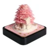 Omoshiroi Block 3D Notepad Sakura Treehouse 3D Calendar 2024 3D Memo Pad Block Notes Offices Paper 3 - Omoshiroi Block UK Store