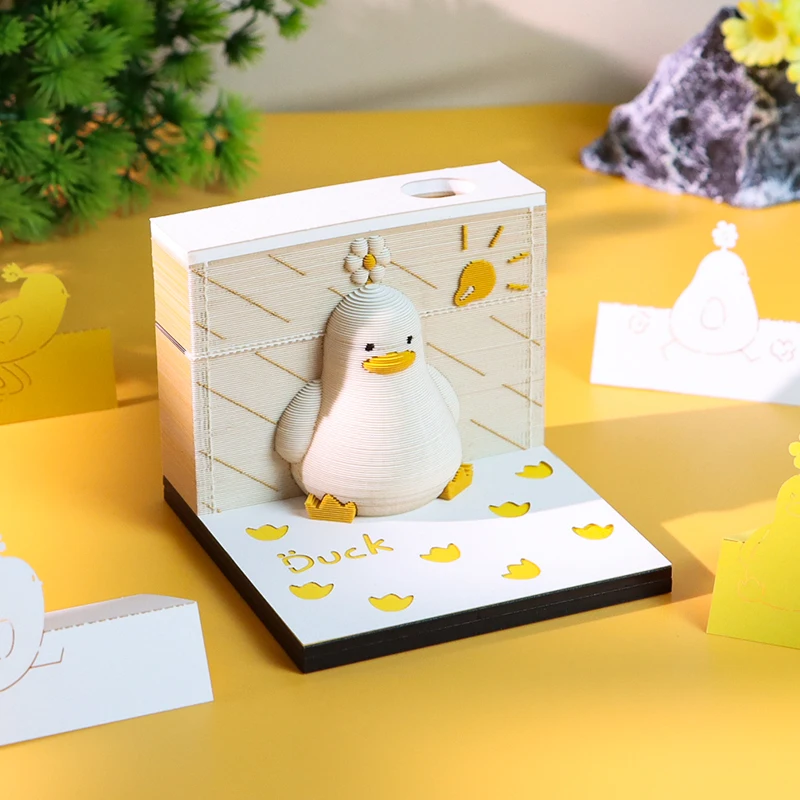Notepads Lucky Duck Omoshiroi Block 3D Memo Pads - Image 3