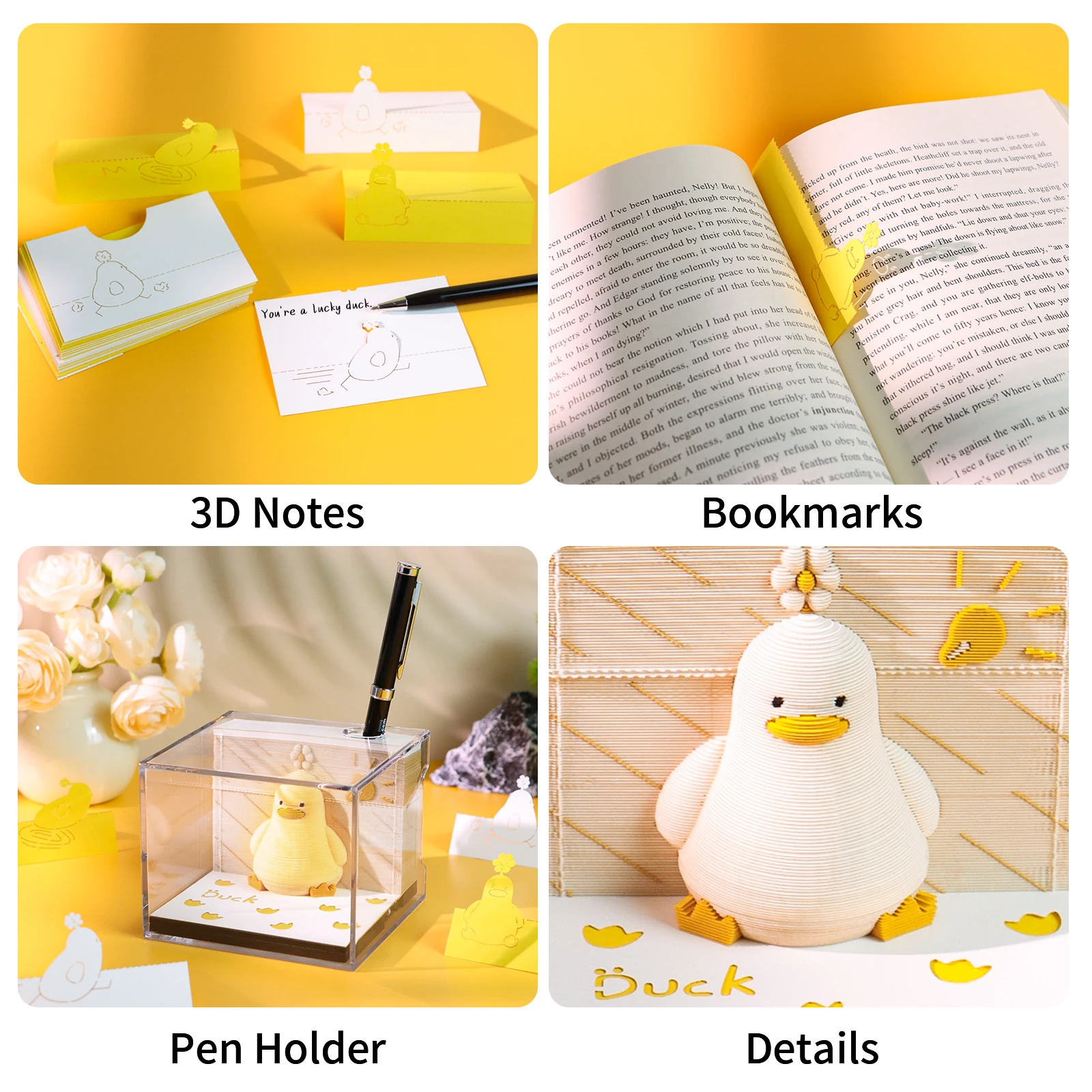 Notepads Lucky Duck Omoshiroi Block 3D Memo Pads - Image 5