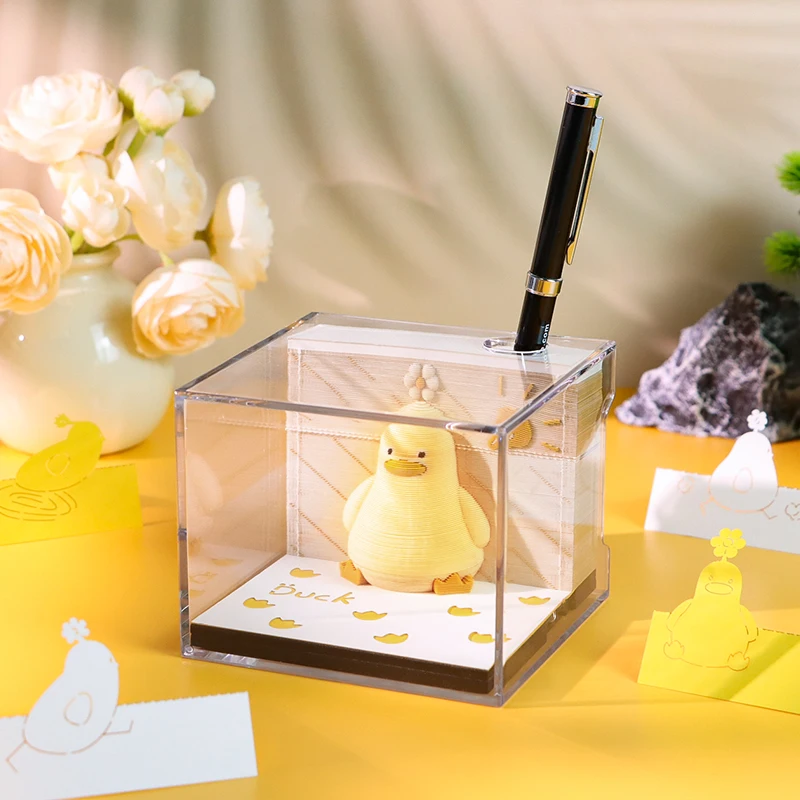 Notepads Lucky Duck Omoshiroi Block 3D Memo Pads - Image 4