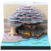 kf S365a0827ad0b47ba81ceeb0111270b1bN Omoshiroi Block 3D Notepad Block with LED Lights Sakura Tree 3D Memo Pad Cute Note Paper - Omoshiroi Block UK Store