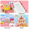 kf Sc5fe73f2b85b4c359342398866bff413G Omoshiroi Block 3D Notepad Castle Cake 154Sheets Led Memo Pad 3D Paper Notes Cute Sticky Note - Omoshiroi Block UK Store