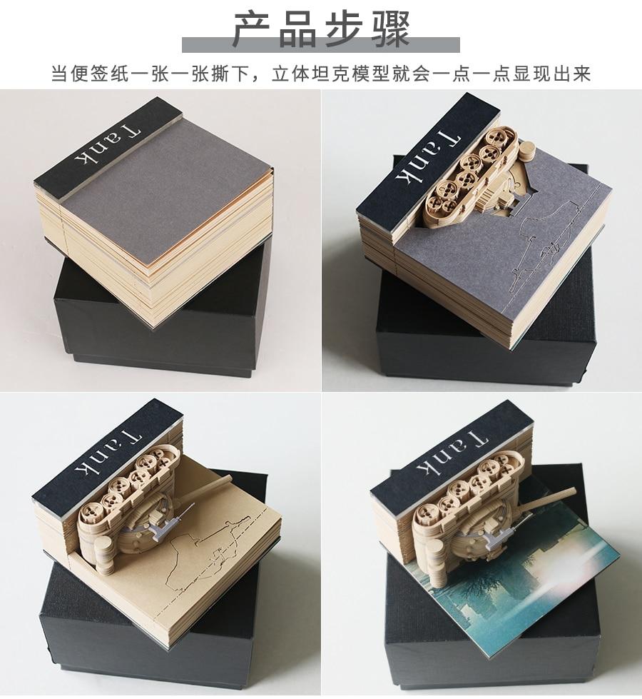 Tank Omoshiroi Block 3D Memo Pads - Image 5