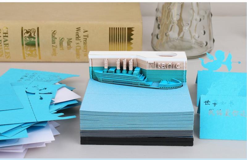 The Titanic Omoshiroi Block 3D Memo Pads - Image 4