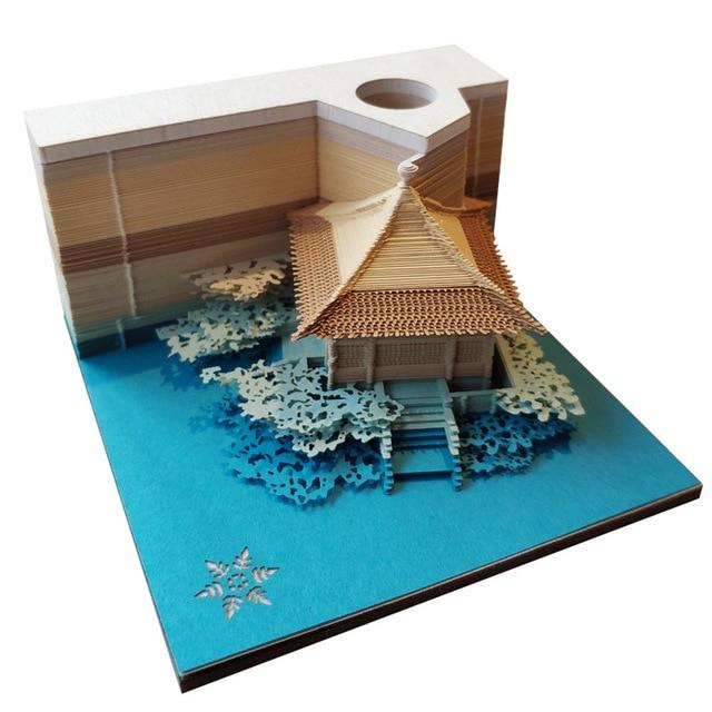 Japanese Architecture Omoshiroi Block 3D Memo Pads - Image 3