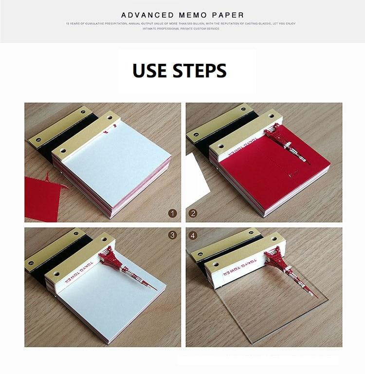 Tokyo Tower Omoshiroi Block 3D Paper Memo Pad - Image 4