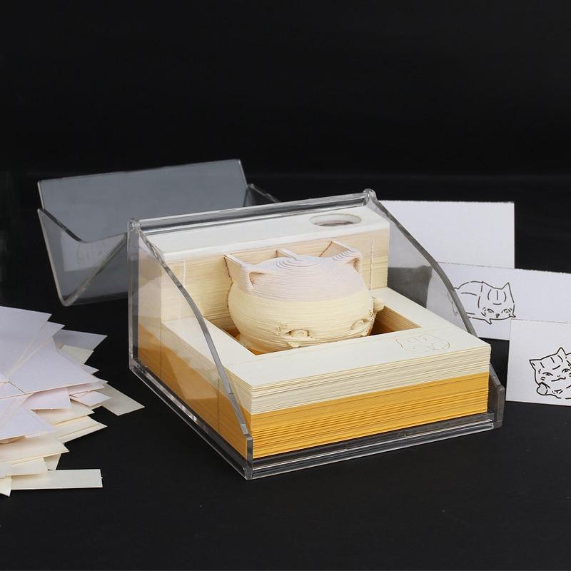 Maneki Neko Fortune Cat Omoshiroi Block 3D Memo Pads - Image 7