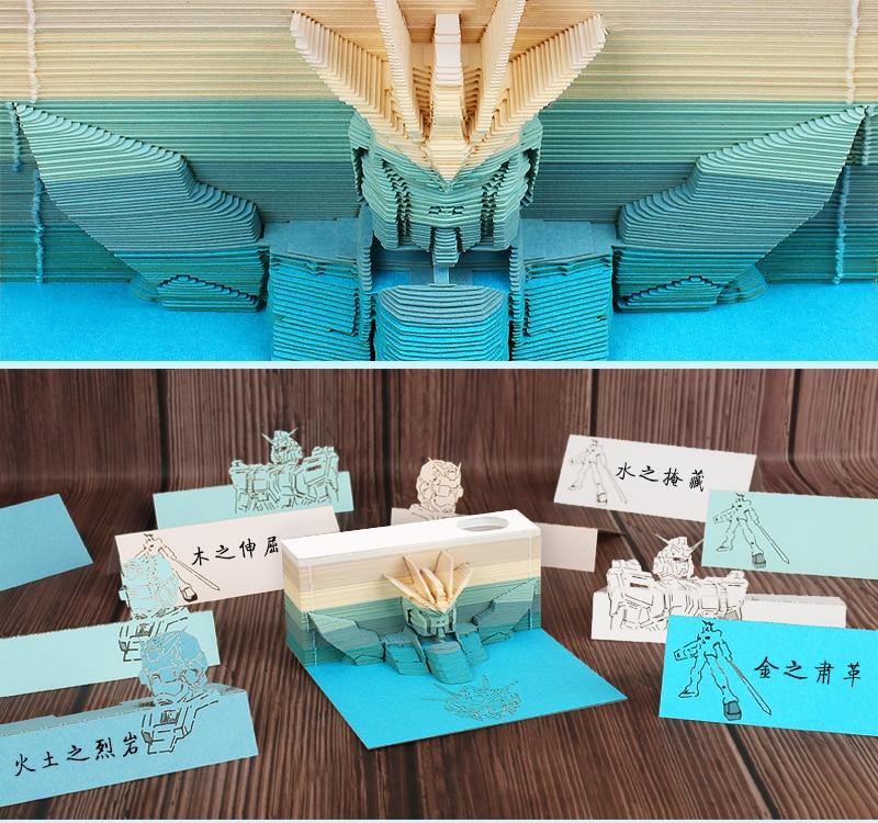 Gundam Transformers Omoshiroi Block 3D Memo Pads - Image 9
