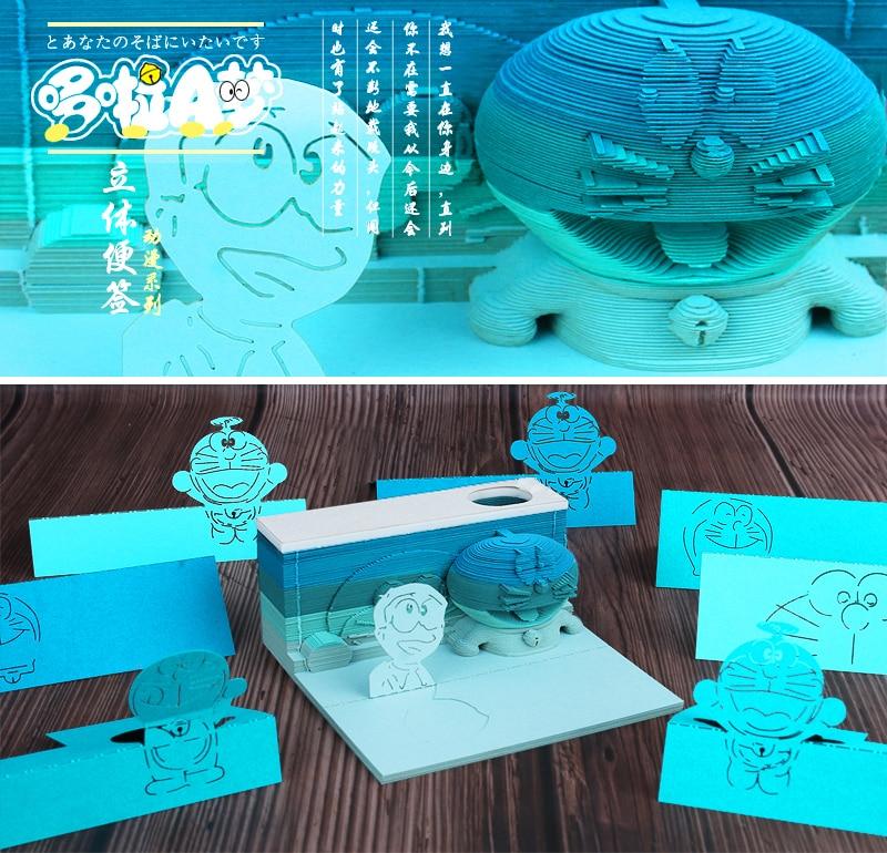 Doraemon Omoshiroi Block 3D Memo Pads - Image 12