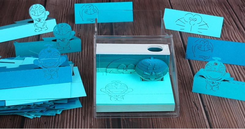 Doraemon Omoshiroi Block 3D Memo Pads - Image 10