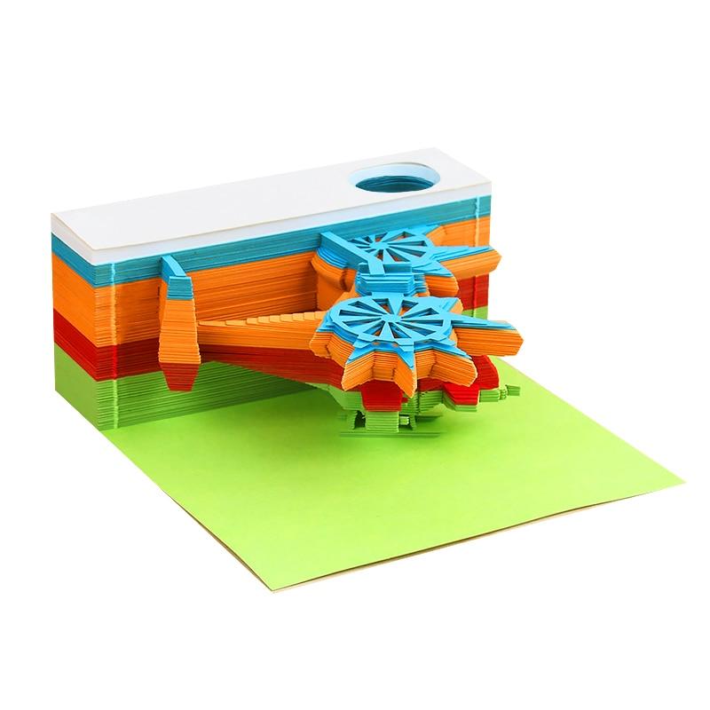 Helicopter Omoshiroi Block 3D Memo Pads