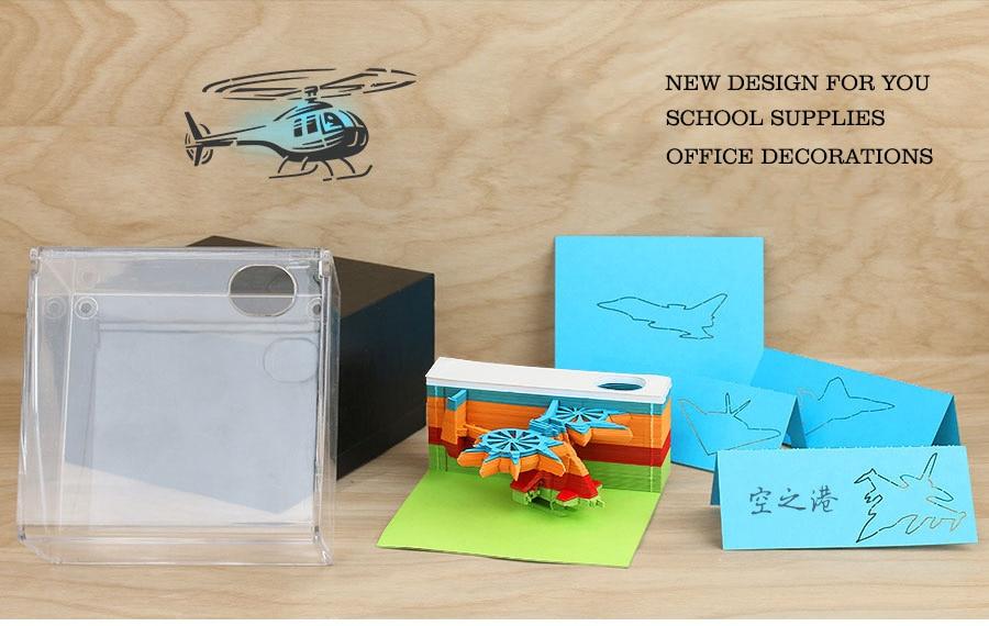 Helicopter Omoshiroi Block 3D Memo Pads - Image 7
