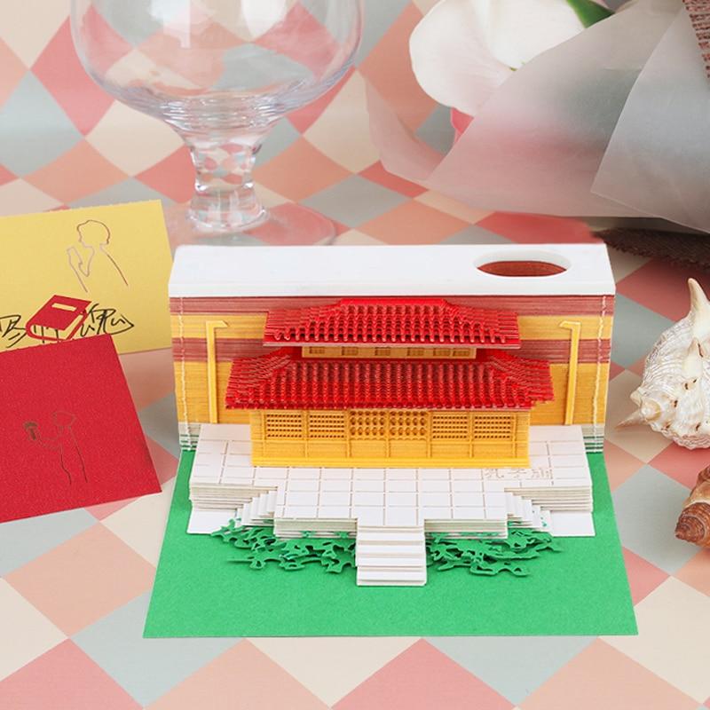 Chinese Building Omoshiroi Block 3D Memo Pads - Image 3