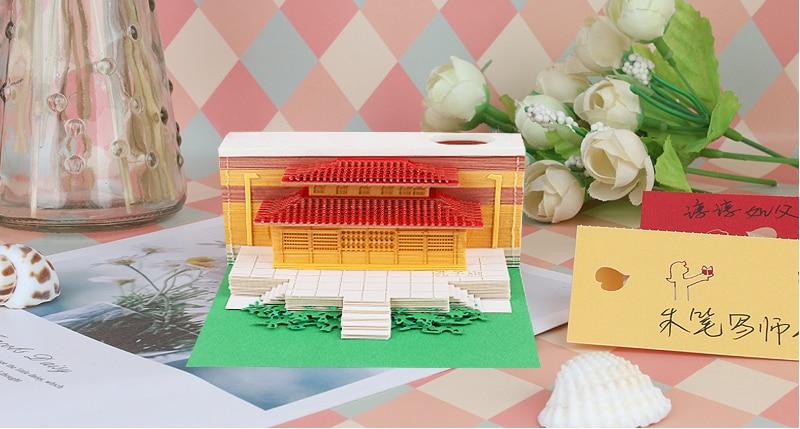 Chinese Building Omoshiroi Block 3D Memo Pads - Image 4