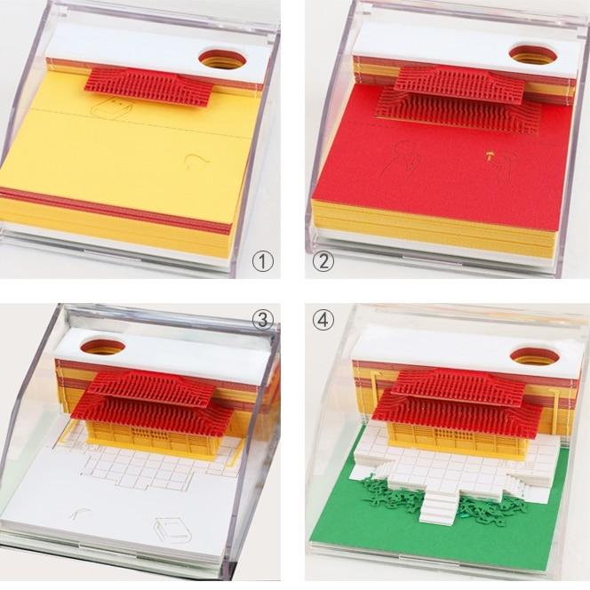 Chinese Building Omoshiroi Block 3D Memo Pads - Image 12