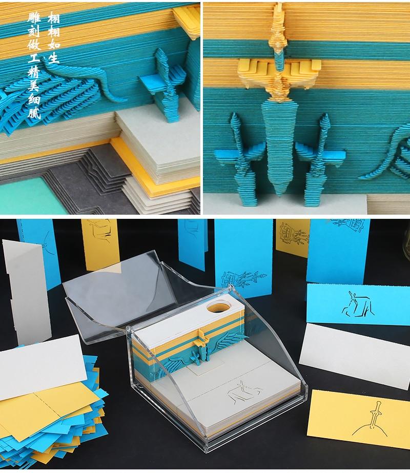 Sword Omoshiroi Block 3D Memo Pads - Image 8