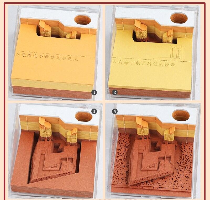 Modern Building Omoshiroi Block 3D Memo Pads - Image 4