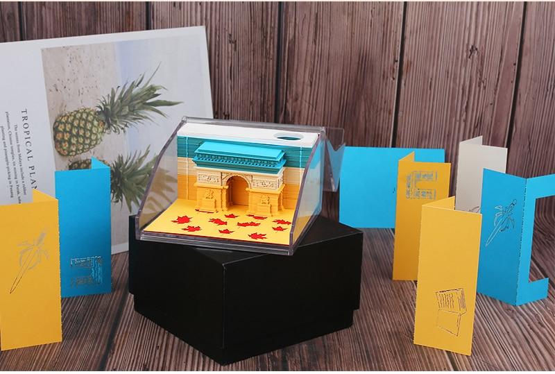 Paris Arc De Triomphe Omoshiroi Block 3D Memo Pads - Image 10
